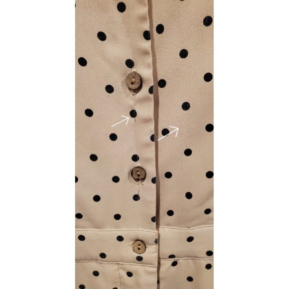 POLAGRAM Nude Polka Black Dots Jumpsuit - Picture 3 of 7